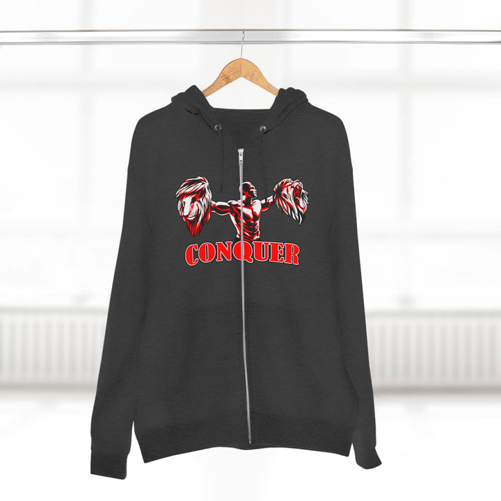 CG CORE WINNERS LOGO RED WHITE BLACK/CONQUER ZIP UP
