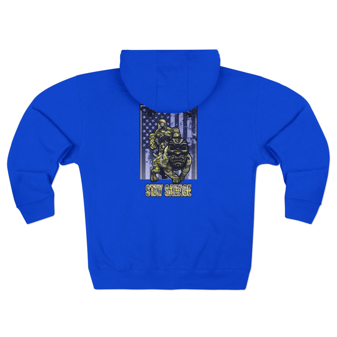 CG ANGRY DOG YELLOW CAMO /STAY SAVAGE ZIP UP