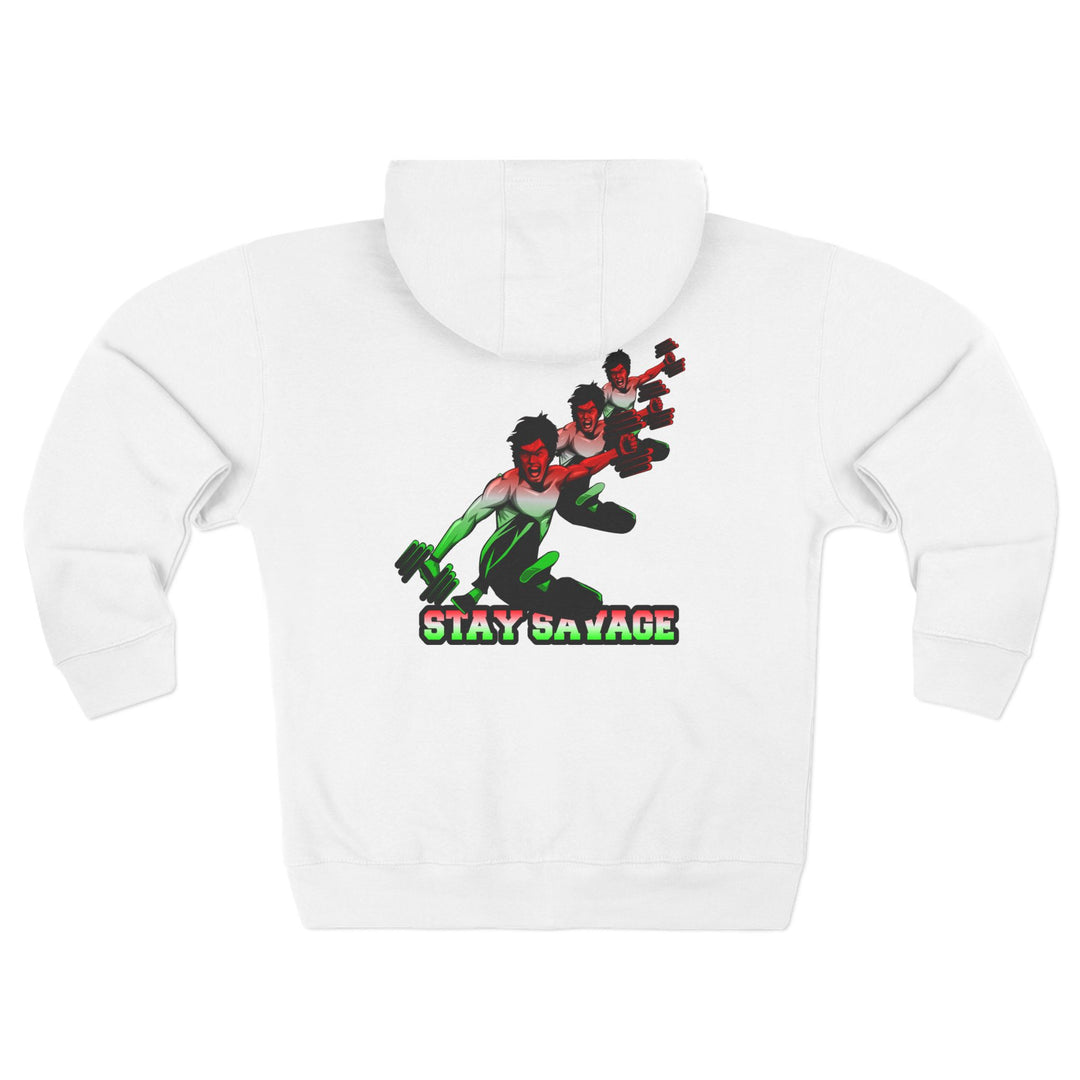 CG LIFT KICK RED WHITE GREEN FADE/STAY SAVAGE ZIP UP