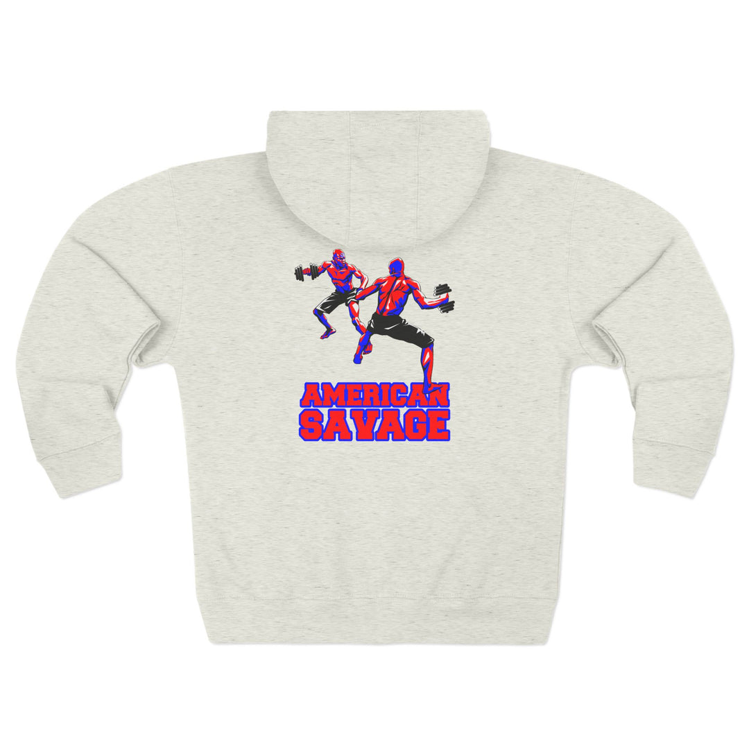 CG STAND OFF RED BLUE /AMERICAN SAVAGE ZIP UP