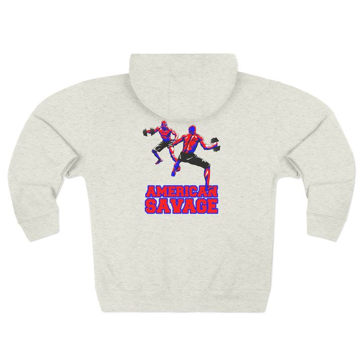 CG STAND OFF RED BLUE /AMERICAN SAVAGE ZIP UP