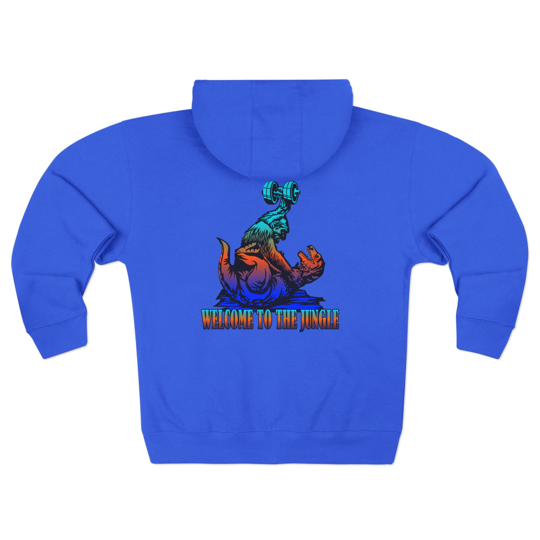 CG APE VS ZILLA BLUE ORANGE AQUA /WELCOME TO THE JUNGLE ZIP UP