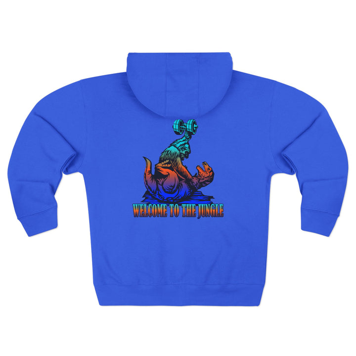 CG APE VS ZILLA BLUE ORANGE AQUA /WELCOME TO THE JUNGLE ZIP UP