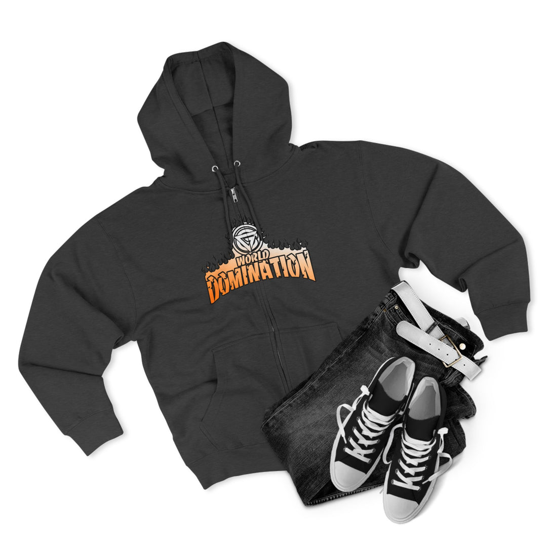 CG MAC SNAP DRAGON ORANGE WHITE FADE /LIFT OR DIE ZIP UP