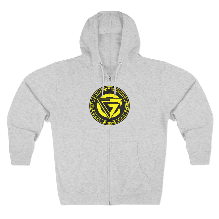 CG TIGER VS TIGER YELLOW BLACK /READY FOR WAR ZIP UP