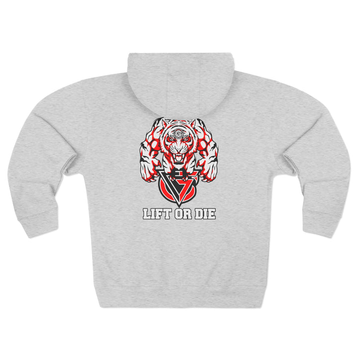 CG WICKED TIGER RED WHITE BLACK/LIFT OR DIE ZIP UP