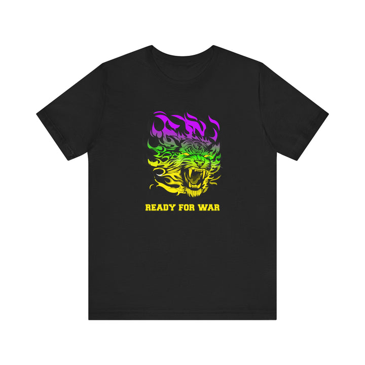 TIGER FLAME YELLOW GREEN PURPLE FADE/READY FOR WAR