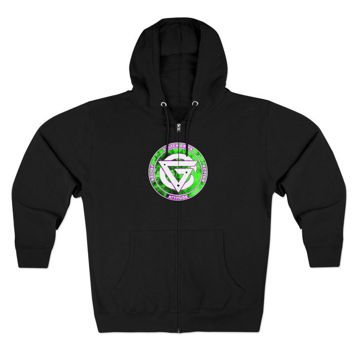 LIONHEART GREEN PINKISH PURPLE/STAY SAVAGE ZIP UP