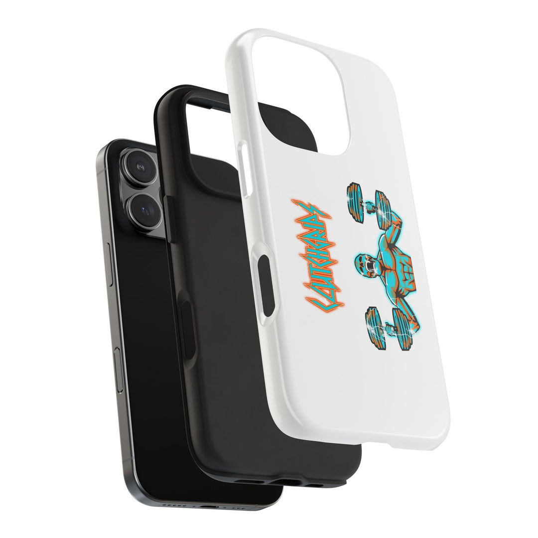 RIDE THE LIGHTNING MIAMI COLORS AQUA ORANGE PHONE CASE/CLUTCHGRIPS