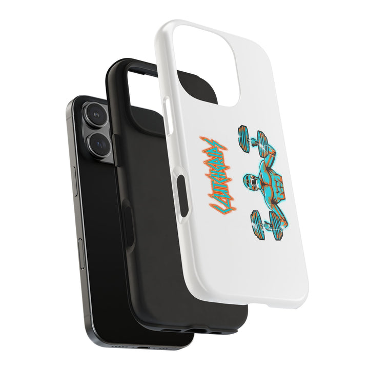 RIDE THE LIGHTNING MIAMI COLORS AQUA ORANGE PHONE CASE/CLUTCHGRIPS