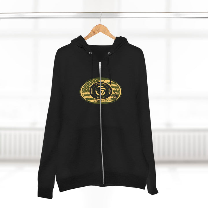 CG TIGER FLAME SAND/GREEN ARMY TIGER/I AM THE ONE ZIP UP