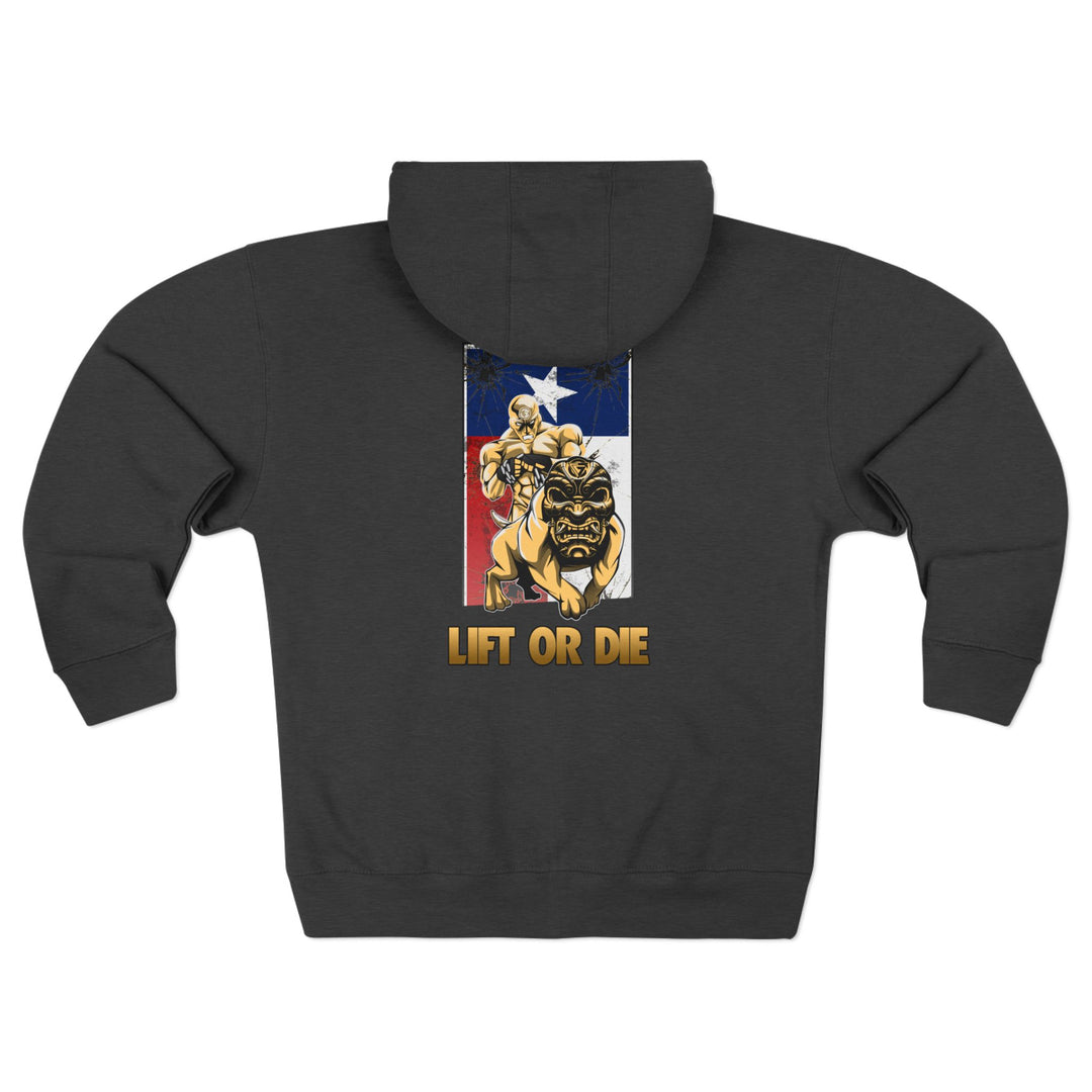 CG ANGRY DOG LONE STAR TEXAS STYLE /LIFT OR DIE ZIP UP