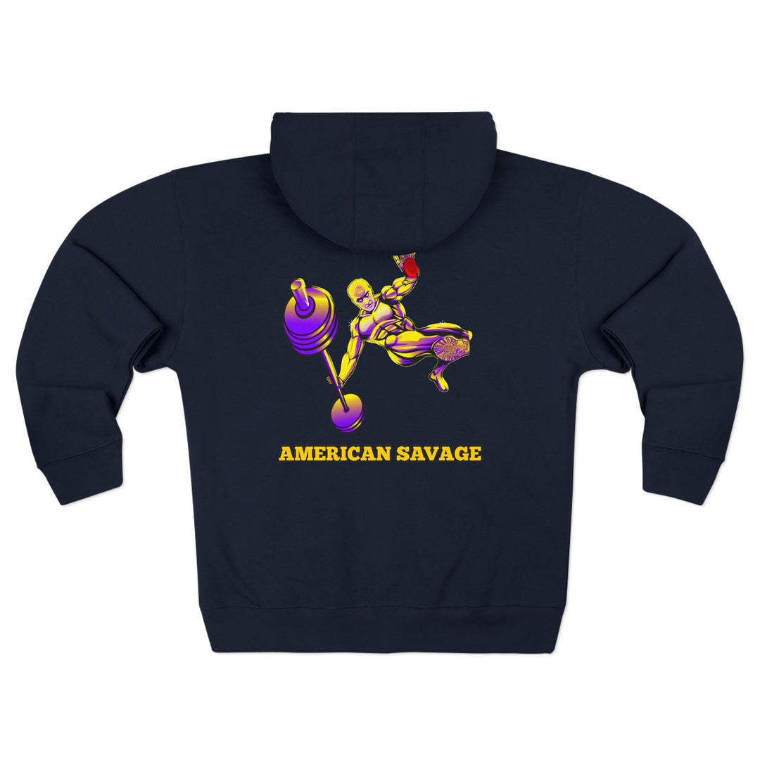 CG MAC JUMP PURPLE GOLD /AMERICAN SAVAGE ZIP UP