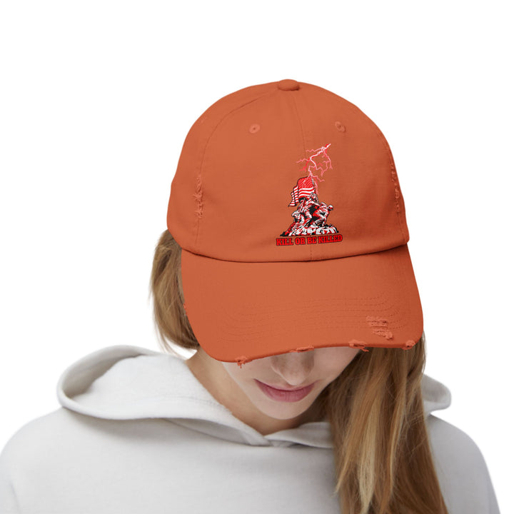 AMERICAN WARRIOR RED WHITE/KILL OR BE KILLED CAP
