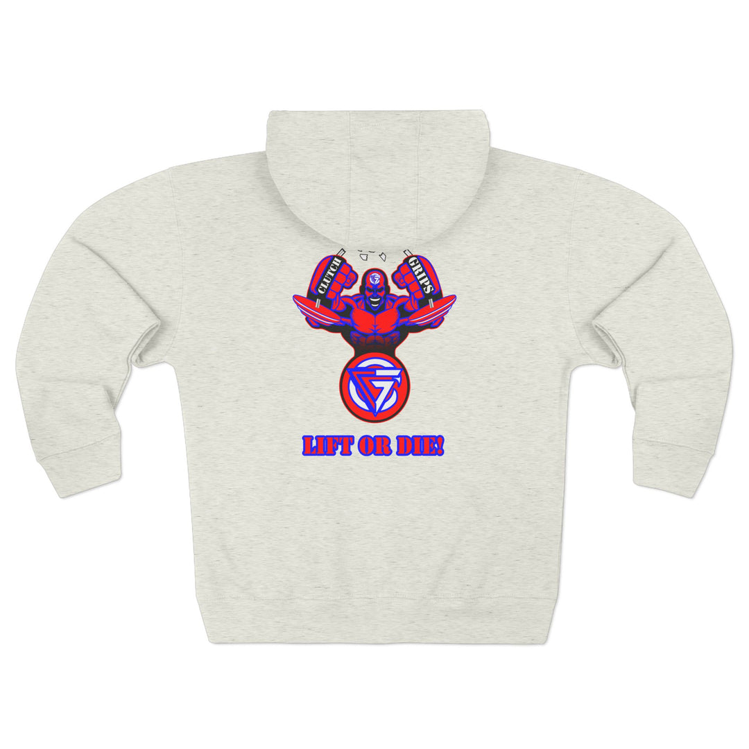 MAC SNAP RED BLUE /LIFT OR DIE ZIP UP