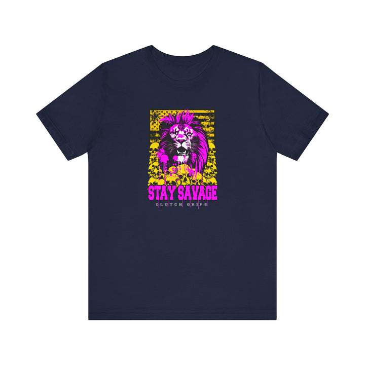 LION HEART FREEDOM TEE PURPLE GOLD /STAY SAVAGE