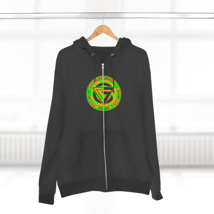 TIGER VS TIGER GREEN ORANGE /WELCOME TO THE JUNGLE ZIP UP