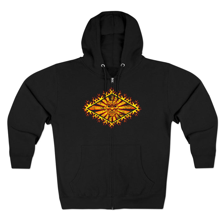 CG SAMURAI GYM MASTER DIAMOND GOLD RED BLACK/LIFT OR DIE ZIP UP