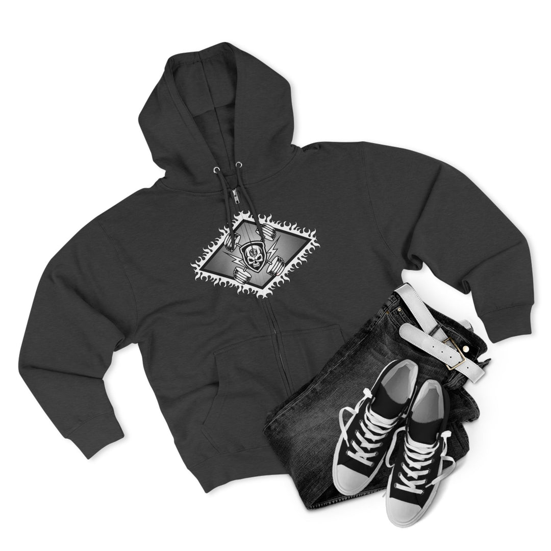 WICKED VIPER BLACK WHITE /LIFT OR DIE ZIP UP