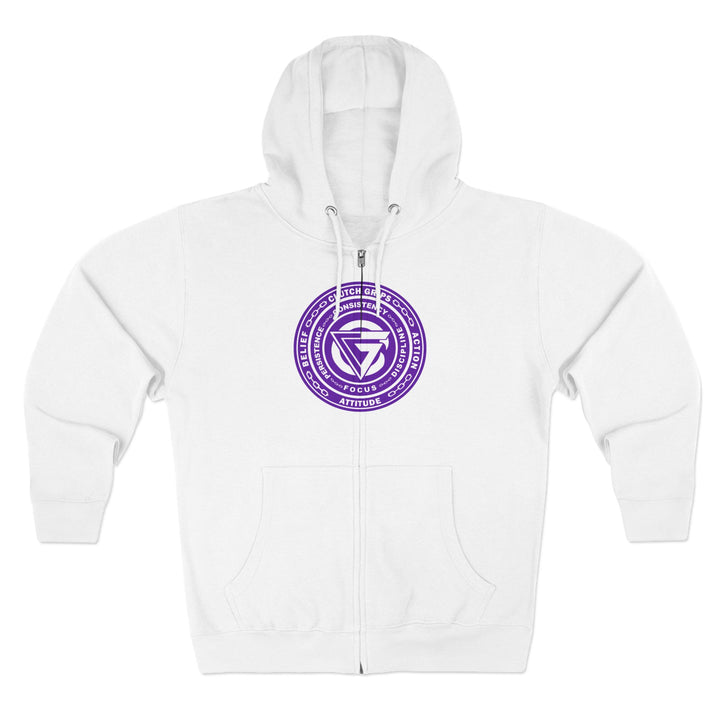 MACK WICK LIFT  PURPLE WHITE /LIFT OR DIE ZIP UP
