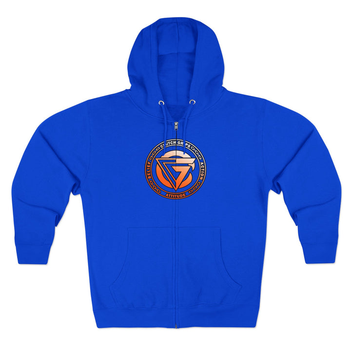 CG APE VS ZILLA 2ND FIGHT ORANGE WHITE FADE /WELCOME TO THE JUNGLE ZIP UP