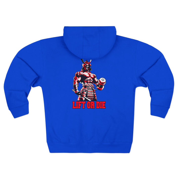 SAMURAI MASTER TRAINER RED WHITE BLACK /LIFT OR DIE ZIP UP