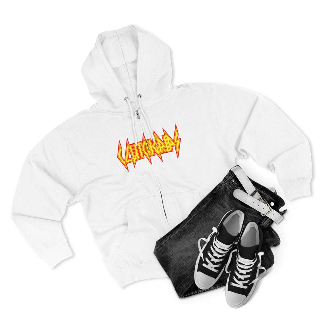CG ANGRY DOG GOLD RED /LIFT OR DIE ZIP UP