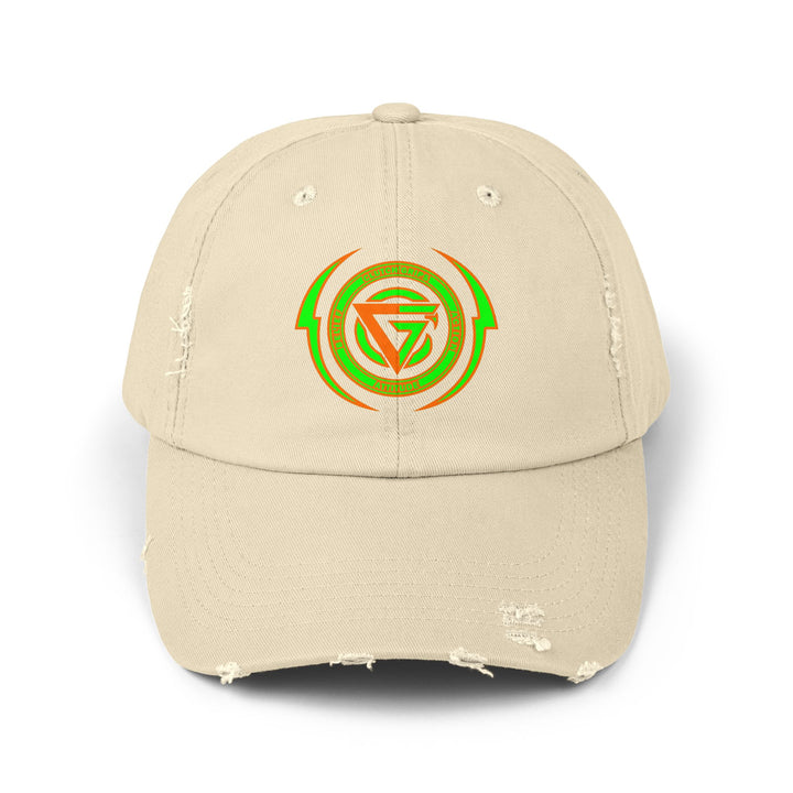 CG LOGO LIGHTNING ARCHES HYPER ORANGE GREEN /BELIEF ATTITUDE ACTION CAP