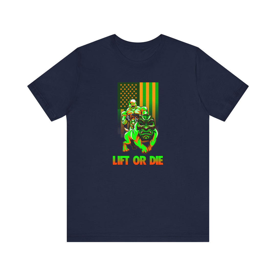 ANGRY DOG ORANGE GREEN  FLAG/LIFT OR DIE