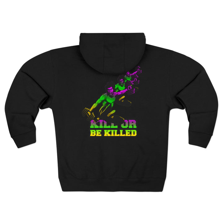 CG LIFT KICK YELLOW GREEN PURPLE FADE /KILL OR BE KILLED ZIP UP