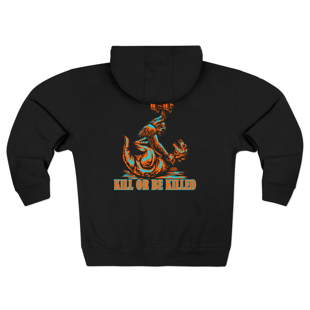 CG APE VS ZILLA RED MIAMI COLORS /KILL OR BE KILLED ZIP UP