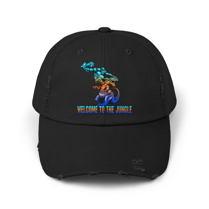 APE VS ZILLA BLUE ORANGE AQUA /WELCOME TO THE JUNGLE CAP