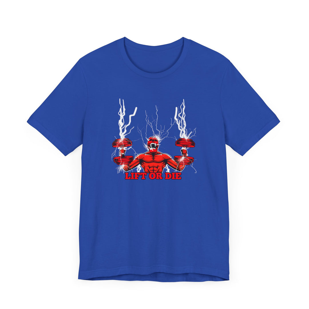 RIDE THE LIGHTNING RED BLUE/LIFT OR DIE