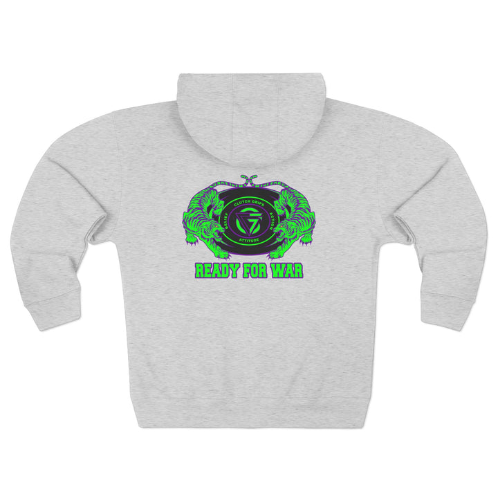 CG TIGER VS TIGER PURPLE GREEN /READY FOR WAR ZIP UP