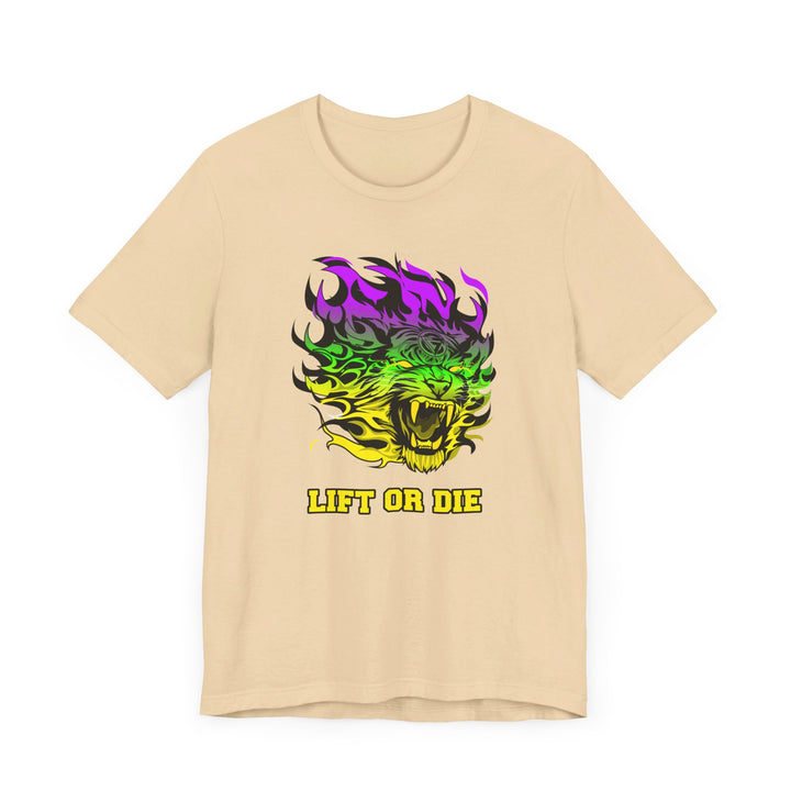 TIGER FLAME YELLOW GREEN PURPLE FADE/LIFT OR DIE