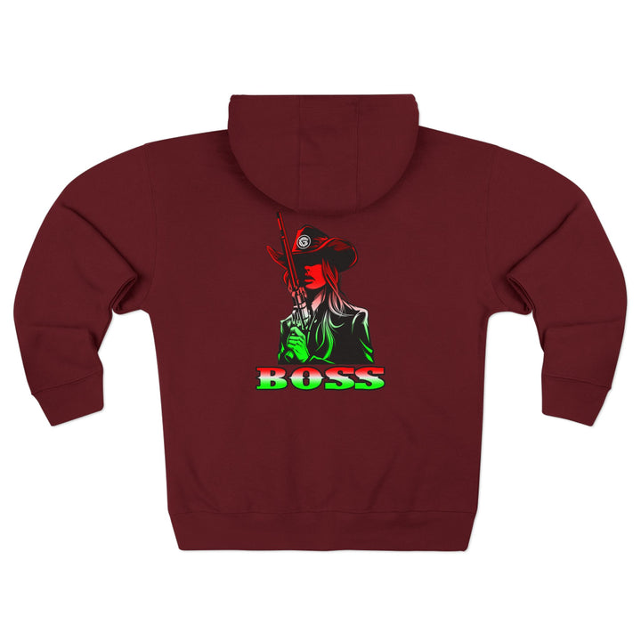 CG REBEL WOMAN RED WHITE GREEN FADE / BOSS ZIP UP