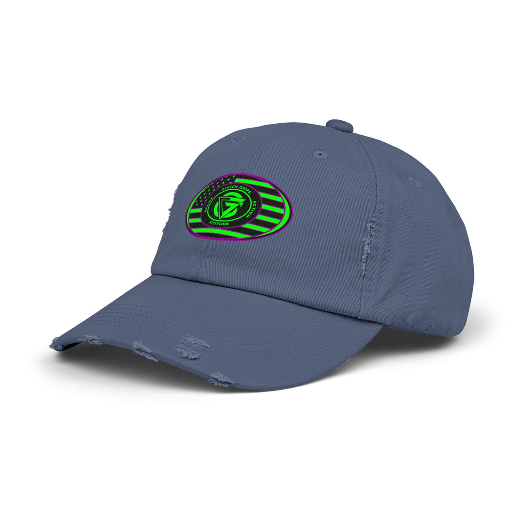 CG PURPLE GREEN FLAG OVAL CAP