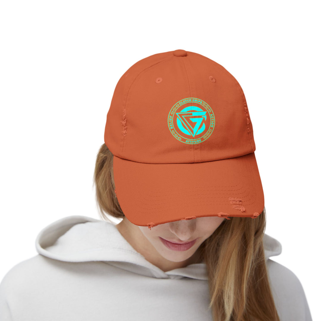 CG LOGO MIAMI AQUA Unisex Distressed Cap