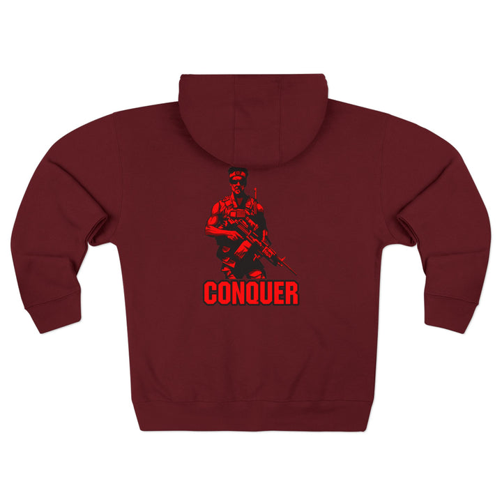 CG  NAVY SEAL TRIBUTE  RIP RED BLACK /DONT BE A BITCH ZIP UP