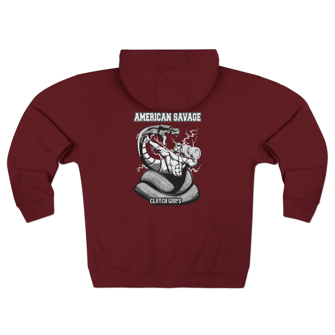 MACVS SNAKE BLACK WHITE /AMERICAN SAVAGE ZIP UP