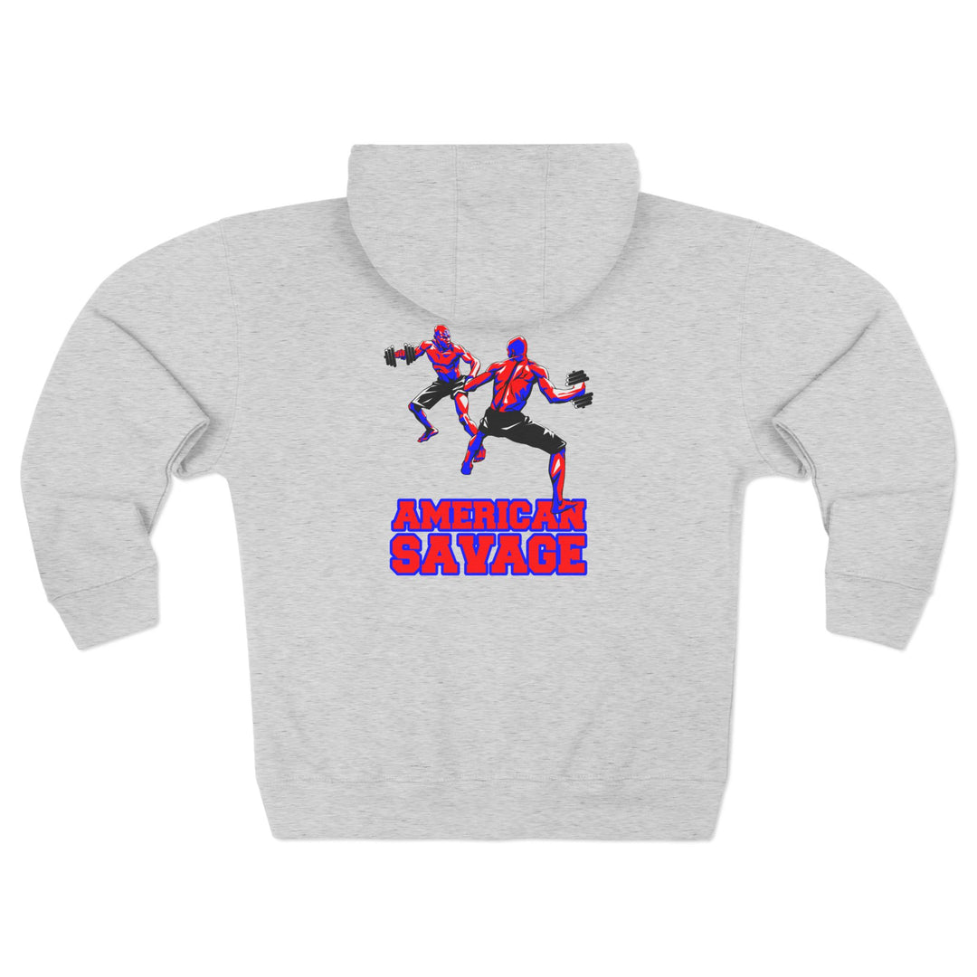 CG STAND OFF RED BLUE /AMERICAN SAVAGE ZIP UP