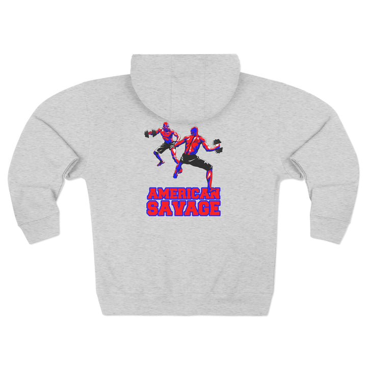 CG STAND OFF RED BLUE /AMERICAN SAVAGE ZIP UP