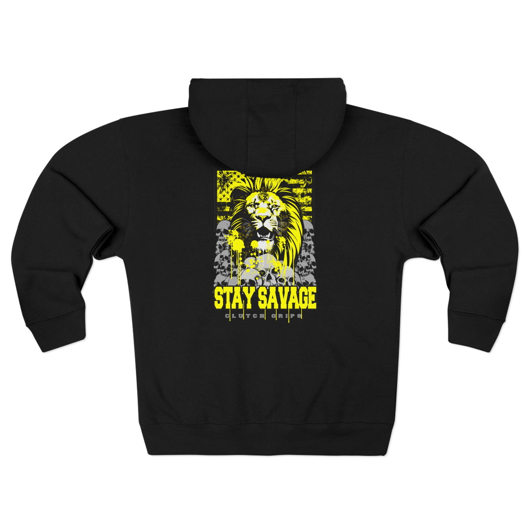 LIONHEART YELLOW BLACK /STAY SAVAGE ZIP UP