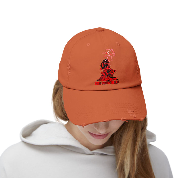 AMERICAN FREEDOM WARRIOR RED/KILL OR BE KILLED CAP