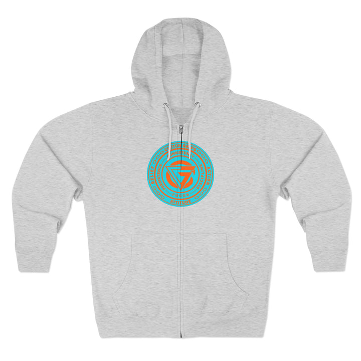 CG BIG MAC CHIEF AQUA ORANGE/VICTORY OR DEATH ZIP UP