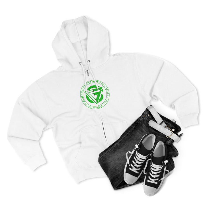 CG LION HEART GREEN WHITE /STAY SAVAGE ZIP UP