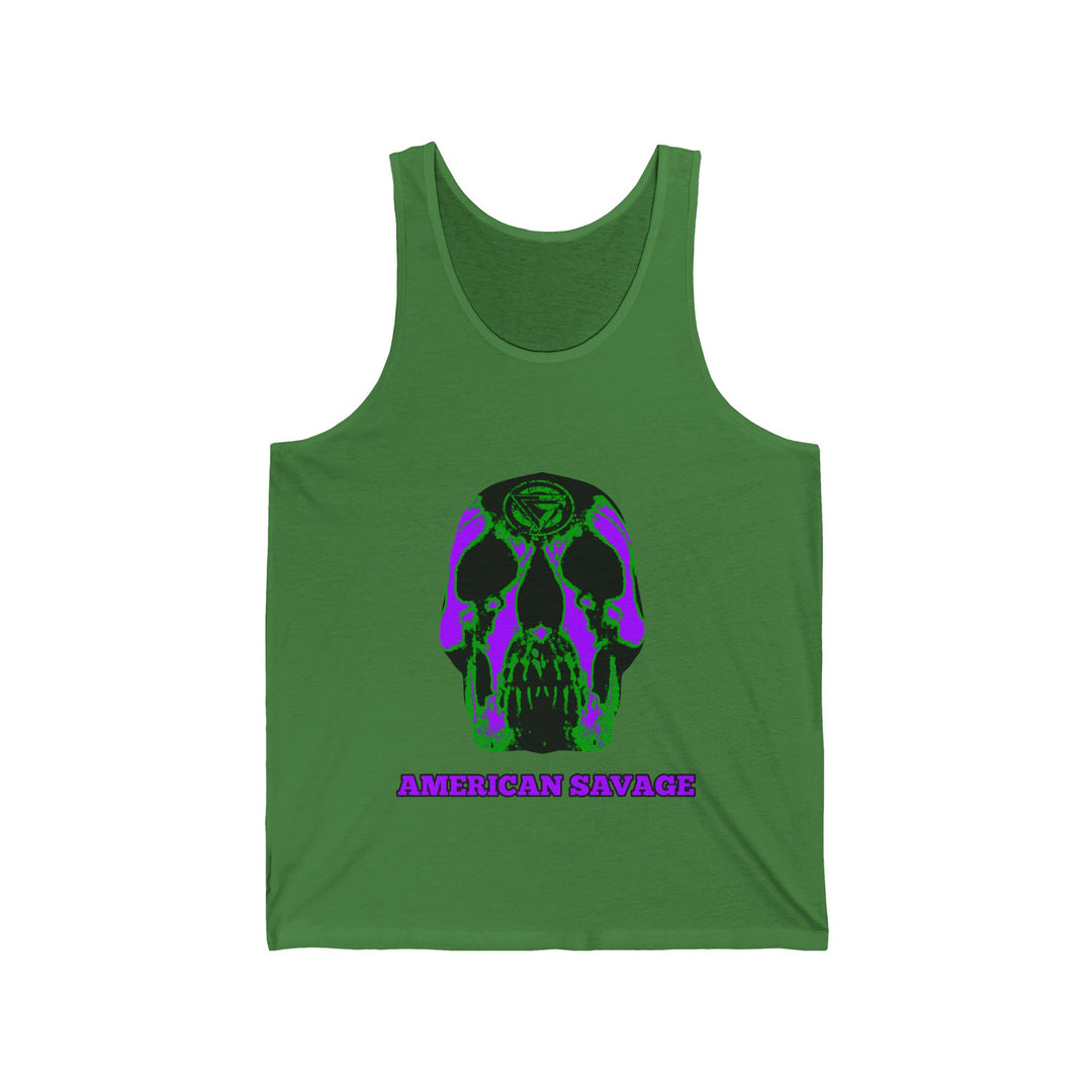 SKULLATOR TANK PURPLE/AMERICAN SAVAGE