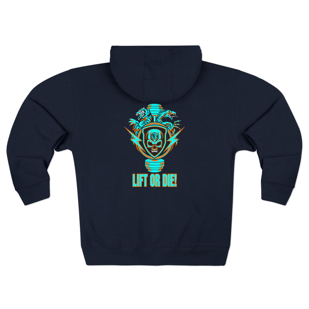 CG SGL SKULL BELL MIAMI STYLE/LIFT OR DIE ZIP UP