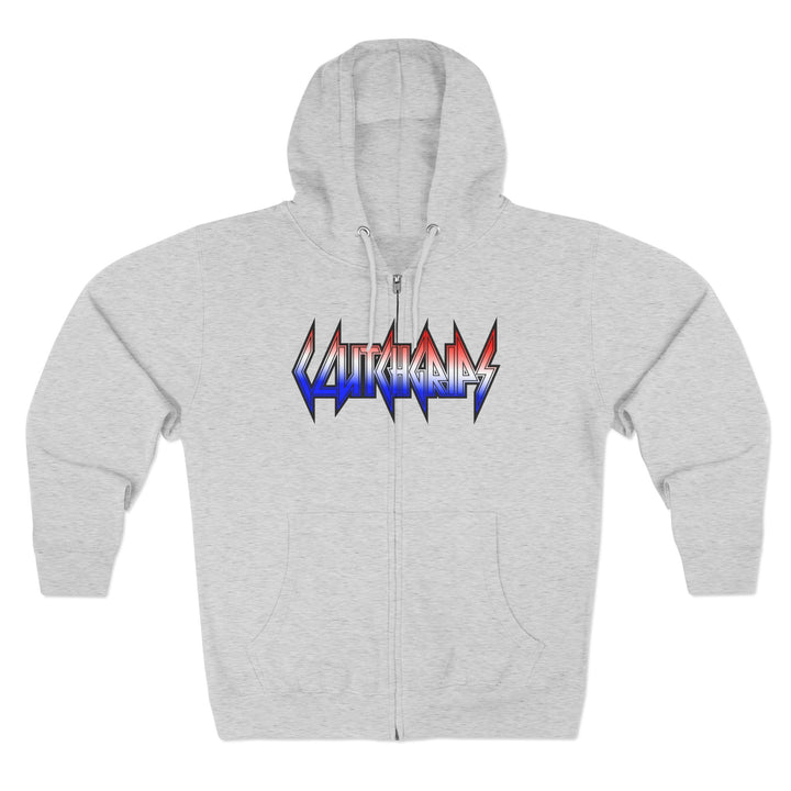 MAC VS SNAKE RED WHITE BLUE FADE /LIFT OR DIE ZIP UP