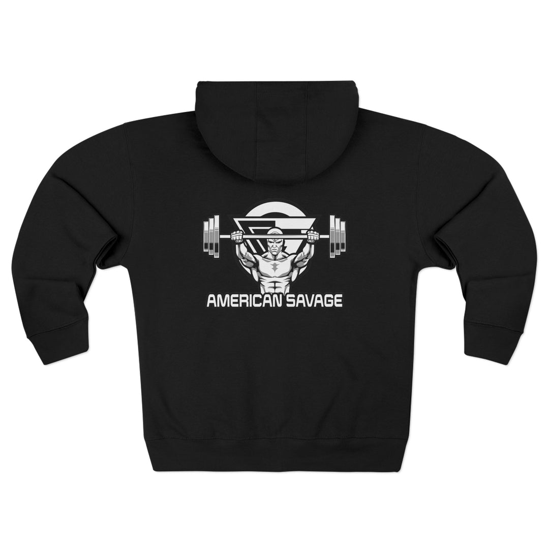 ENTER THE MAC BLACK WHITE/AMERICAN SAVAGE ZIP UP